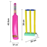 8027 Plastic Cricket Bat Ball Set for Boys and Girls