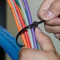 9019 100 Pc Cable Zip Ties used in all kinds of wires to make them tied and knotted etc.