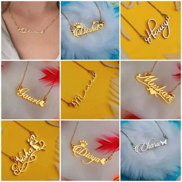 Name Chain Customized  - Gold