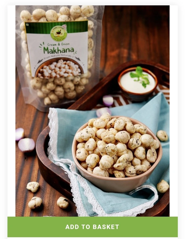 Cream And Onion Makhana - 100g