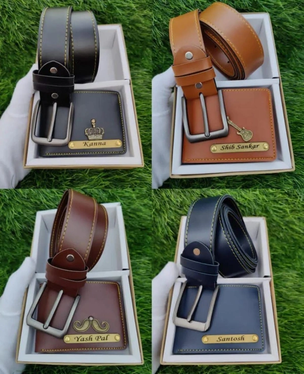 Customized Mens Wallet With Belt 
