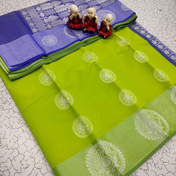 Subhadra Boutique Cotton Silk Saree - Green