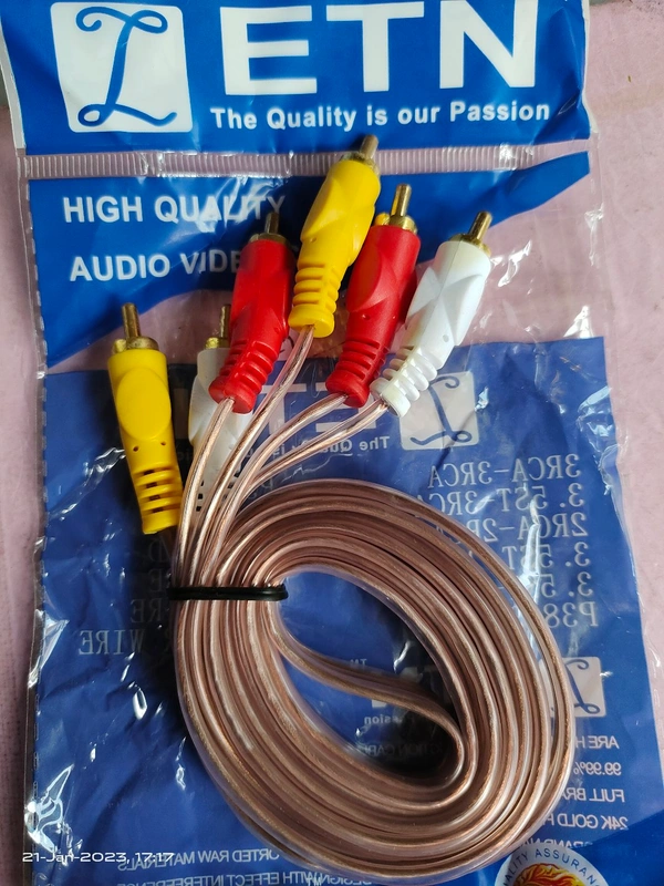 3rc Av Cable - Web Orange, 4.5 Feet