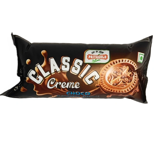 PRIYAGOLD  Classic Cream, Chocolate -₹5 - Pack Of 10