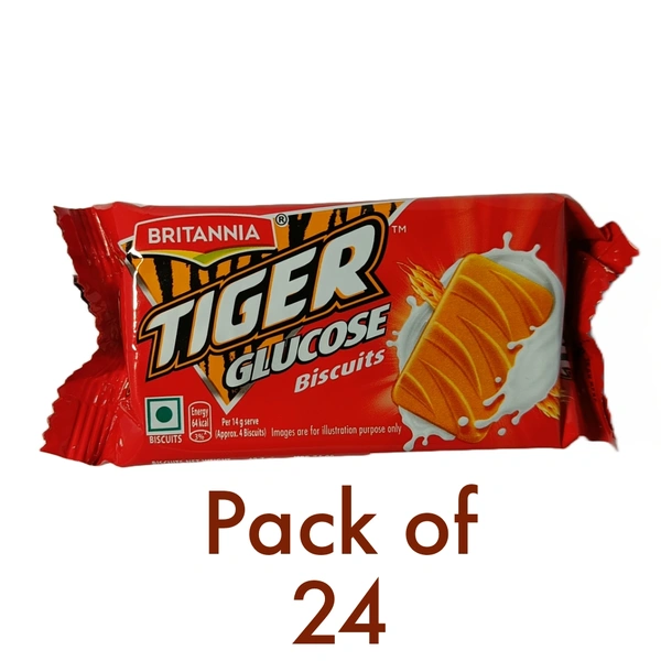 BRITANNIA Tiger glucose Biscuits -₹5 - Pack Of 24
