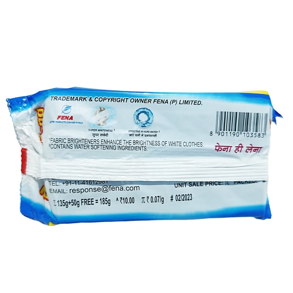 Fena Bar(135 + 50g Free) -₹10 - Pack Of 6