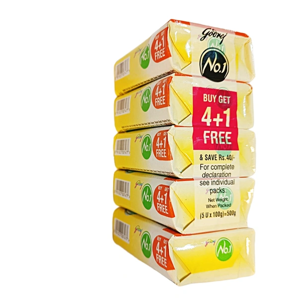 Godrej No.1 Lime (5N × 100g) 