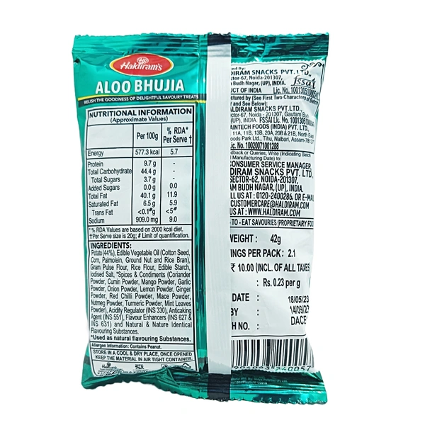 Haldiram's Aloo Bhujia - ₹10 (Pack Of 12)