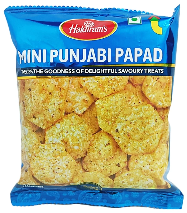 Haldiram's Mini Punjabi Papad - ₹10 (Pack Of 10) - 