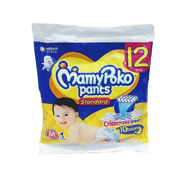 Mamy Poko Pants, (Medium Size) -₹12 - (Pack Of 10)