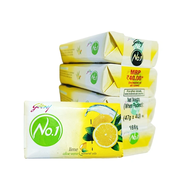 Godrej No.1 Lime (4N × 47g) -₹10