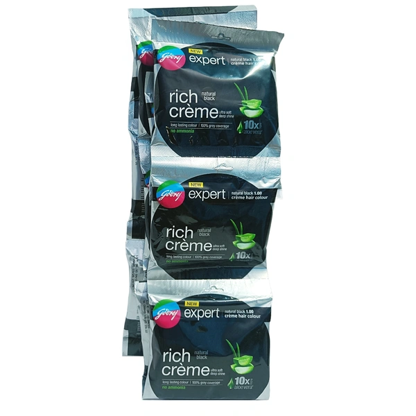 Godrej  Expert Rich Cream ( Natural Black ) -₹37 - Pack Of 10