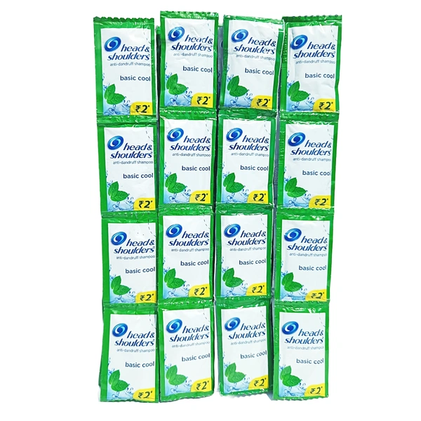 Head & Shoulders Anti Dandruff Shampoo -₹2 × 64N (Basic Cool)