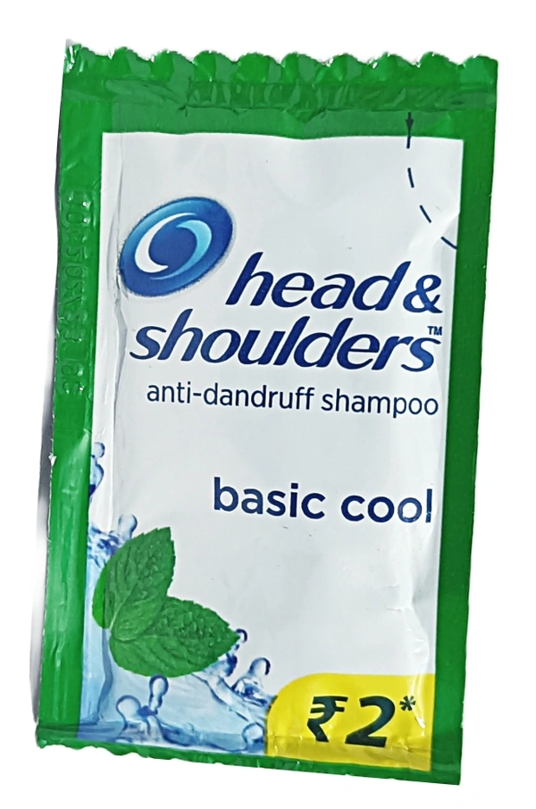 Head & Shoulders Anti Dandruff Shampoo - ₹2 × 64N (Basic Cool)
