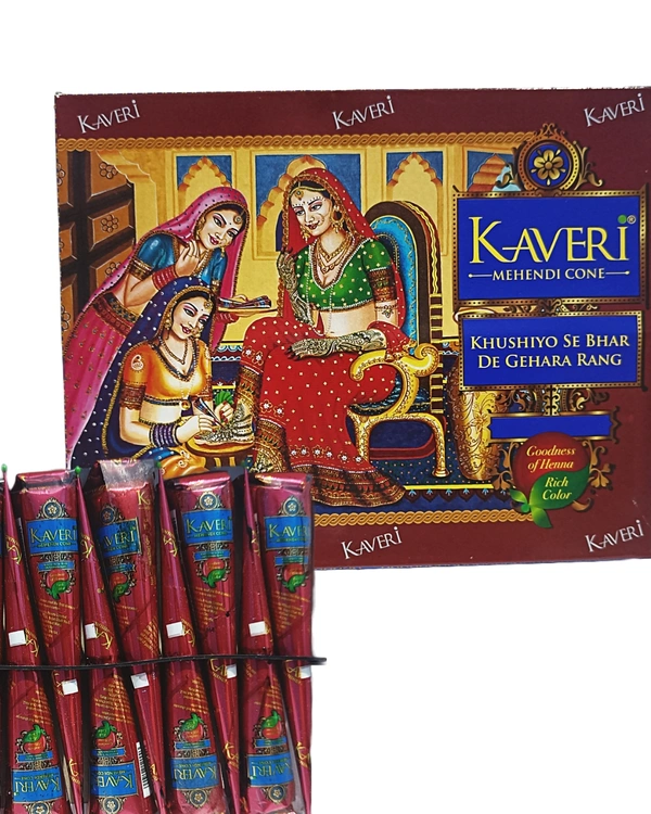 Kaveri Mehendi Cone -₹10 × 12N