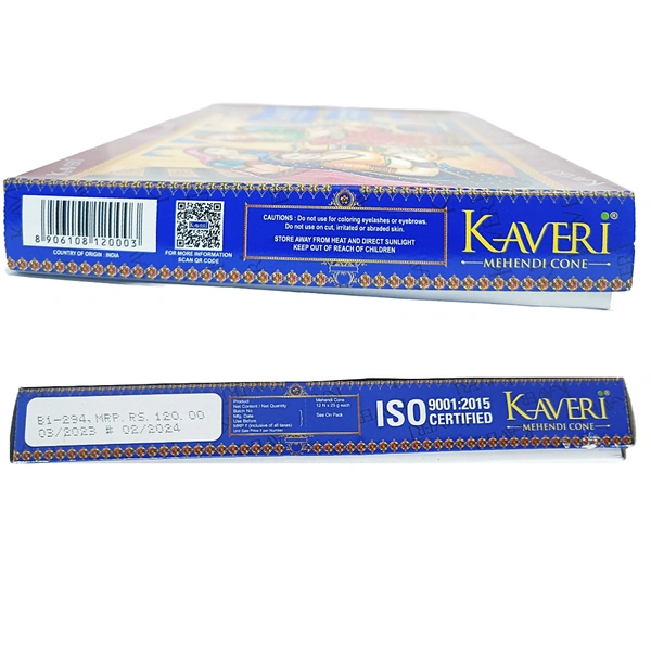 Kaveri Mehendi Cone -₹10 × 12N