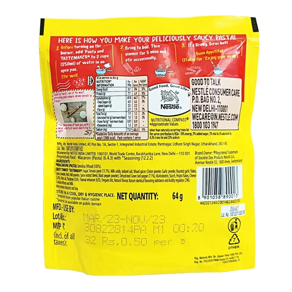 Pazzta Cheesy Tomato Twist-64g