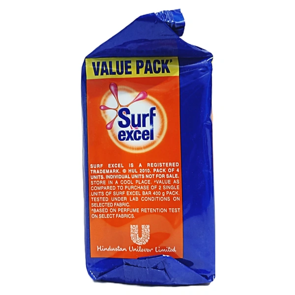 Surf Excel Bar (Value Pack) -200g × 4N