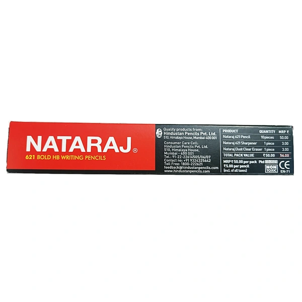 Natraj 621 Bold HB Pencils  