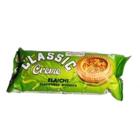 PRIYAGOLD  Classic Cream Elaichi Flavoured Biscuits - ₹5 (Pack Of 10) - 