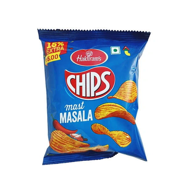 Haldiram's Chips Mast Masala - ₹5 (Pack Of 12)