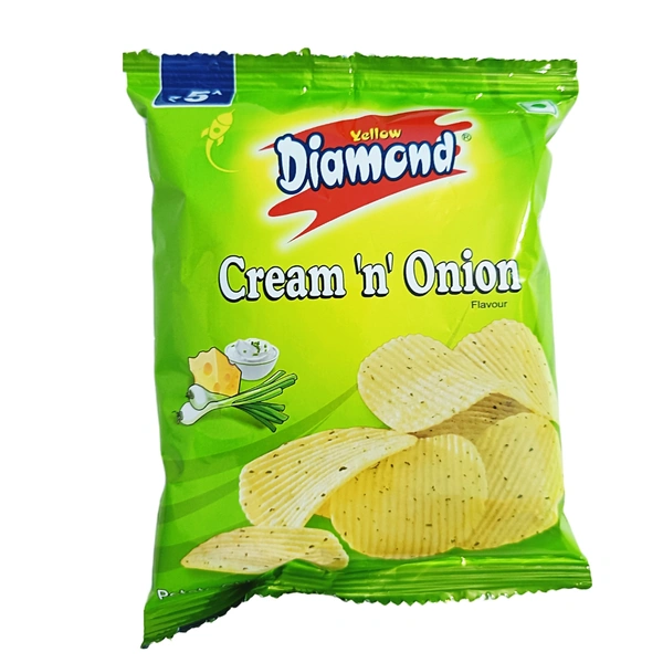 Diamond Chips Cream 'n' Onion - ₹5 (Pack Of 14)