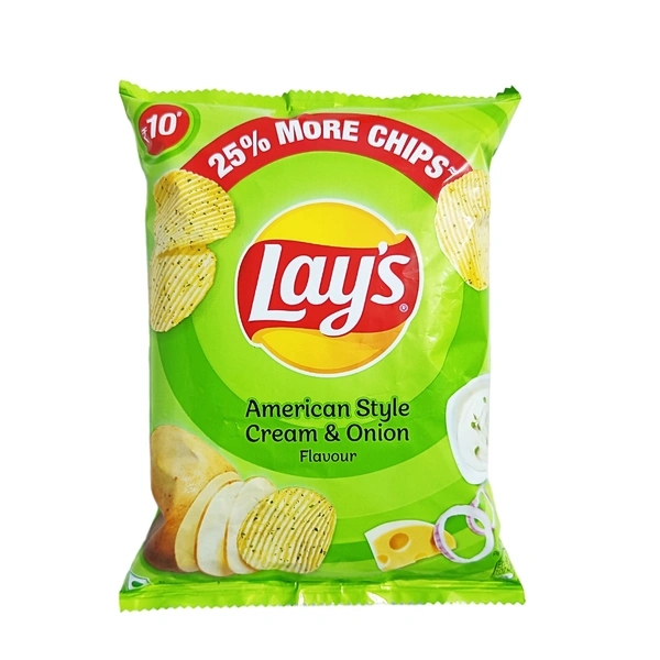 Lays American Style Cream & Onion  - ₹10 (Pack Of 10)