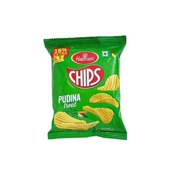 Haldiram's Chips Pudina Terat  - ₹5 (Pack Of 12)