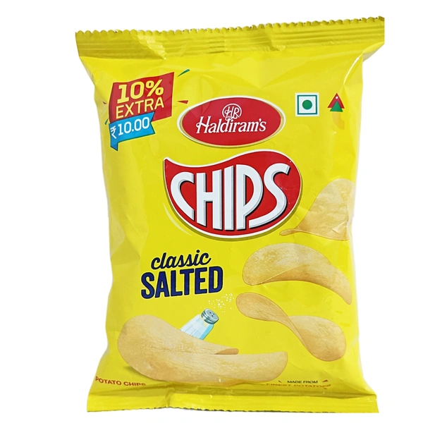 Haldiram's Chips Classic Salted  - ₹10 (Pack Of 10)