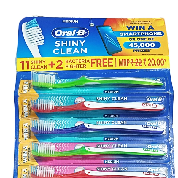 Oral-B Shinny Clean 🪥-₹20 (Pack Of 11+2)