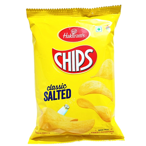 Haldiram's Chips Classic Salted  - ₹15 (Pack Of 10)
