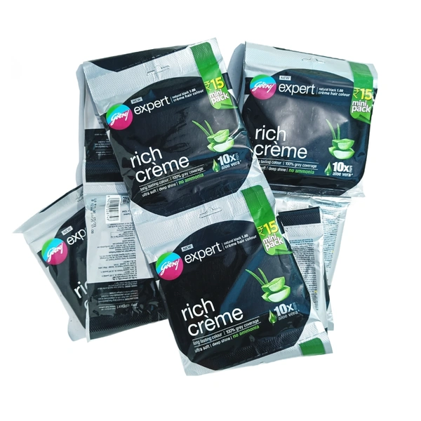 Godrej  Expert Rich Cream ( Natural Black 1.0 ) -₹15 - Pack Of 10