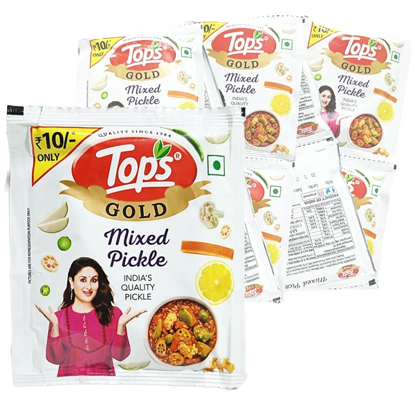 Tops Mixed Pickle -₹10 - Pack Of 10