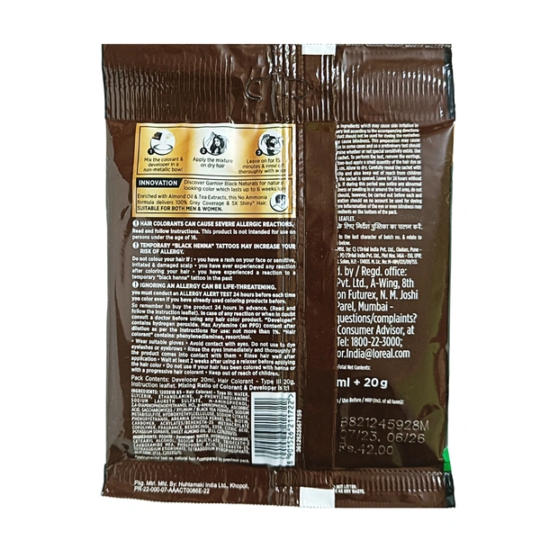 Garnier 4.0 Natural Brown  -₹45 × 10N