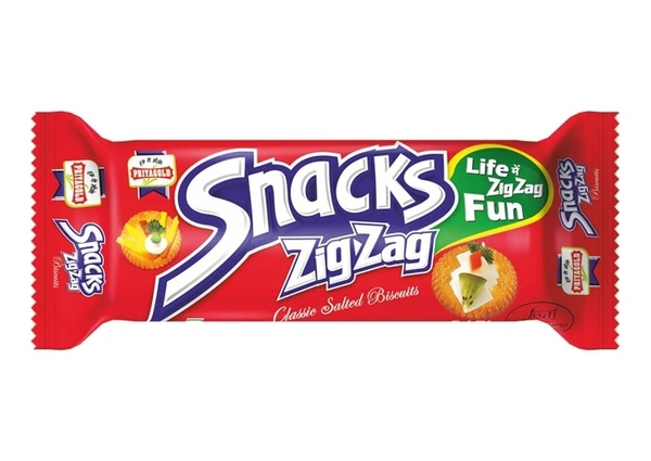 PRIYAGOLD Snacks Zigzag - ₹5 (Pack Of 10) - 
