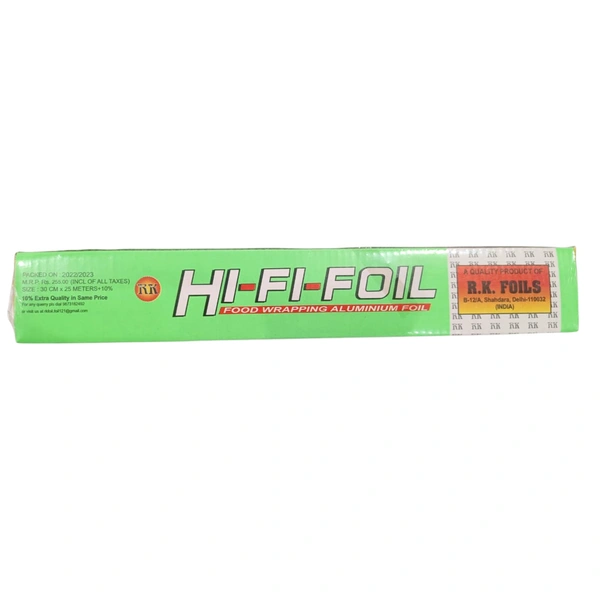 Hi Fi Foil Food Wrapping Aluminium Foil - 20 + 5 Meters Free