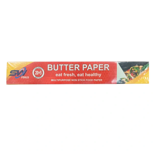 Butter Paper Multipurpose Non Stick Food Paper 20 + 5 Meter