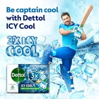 Dettol Icy Cool Soap Bar (4N × 100g) 