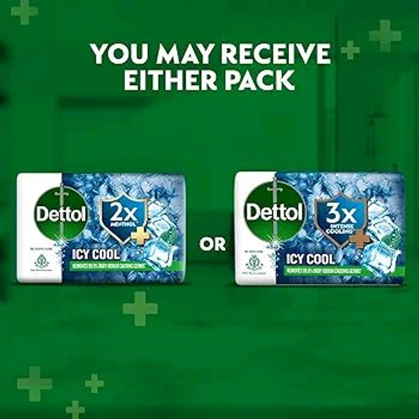 Dettol Icy Cool Soap Bar (4N × 100g) 