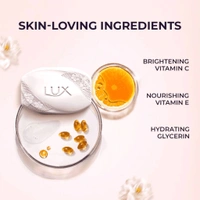 lux flaw-less glow jasmine vitamin c + e soap set 5×100 gm