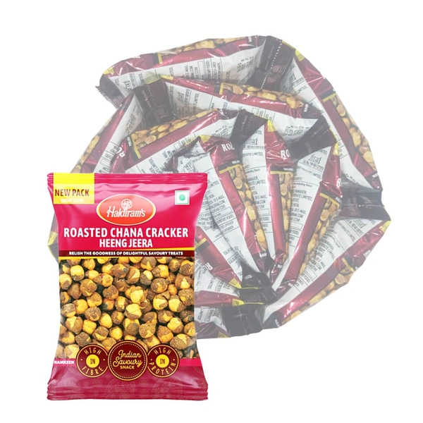 Haldiram's Roasted Chana Cracker Heeng Jeera - ₹5 (Pack Of 12) - 