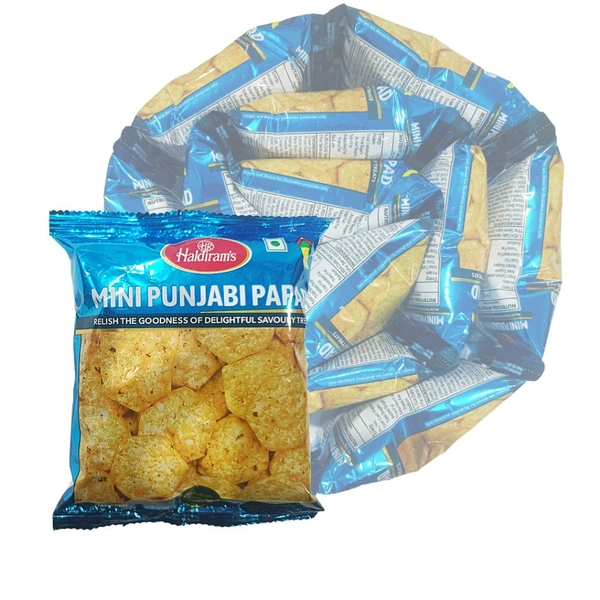 Haldiram's Mini Punjabi Papad - ₹10 (Pack Of 12) -