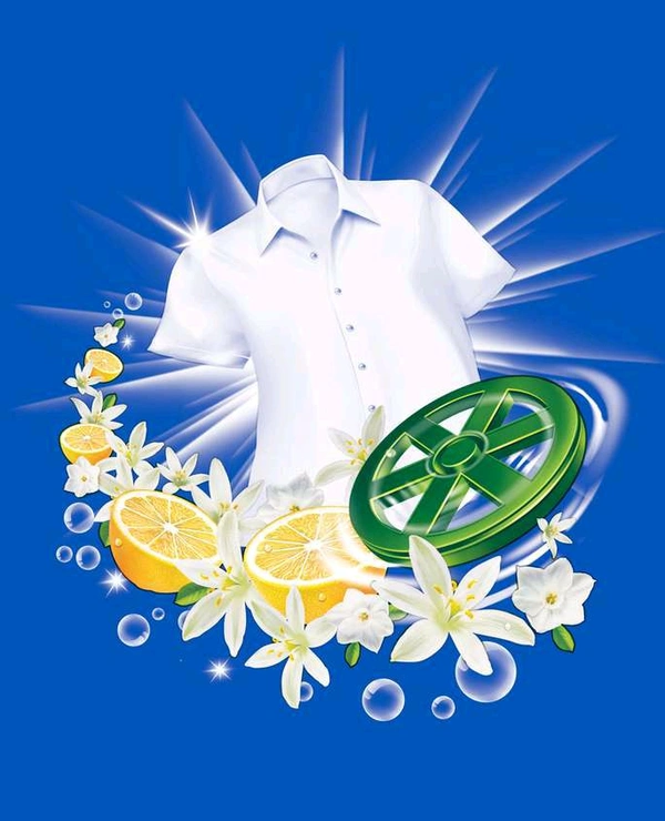 Active Wheel 2 in 1 Clean & Fresh Detergent Powder - 1kg