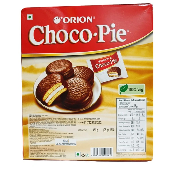 Orion Choco Pie -₹10 - Pack Of 18