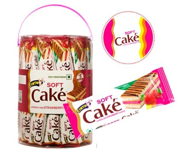 Cintu Soft Cake Strawberry -₹5 - Pack Of 50