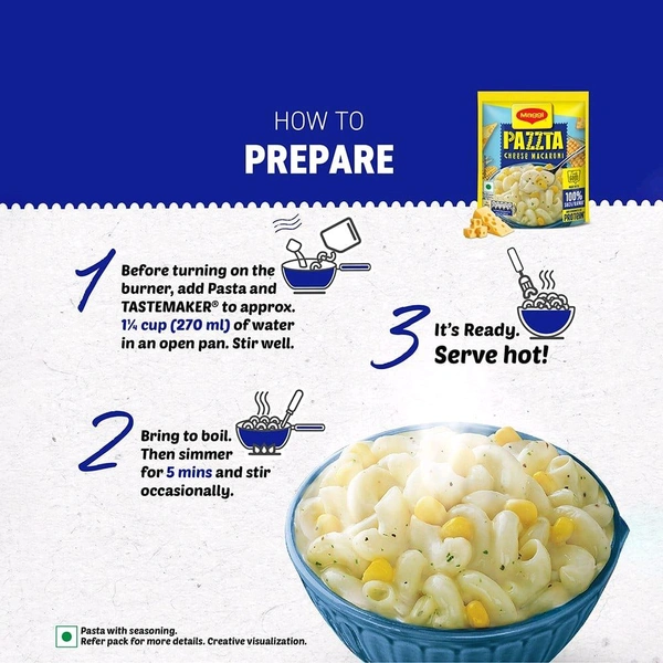 Maggi Pazzta Cheese Macaroni Instant Pasta - 75g