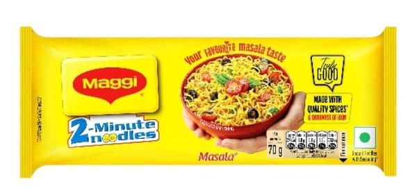 Maggi Masala - 2 Minutes Instant Noodles Made With Quality Spices 