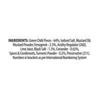 TOPS Gold Green Chilli Pickle - 90g. Pouch