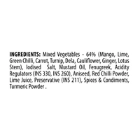 TOPS Gold Mixed Pickle - 375g. Glass Bottle
