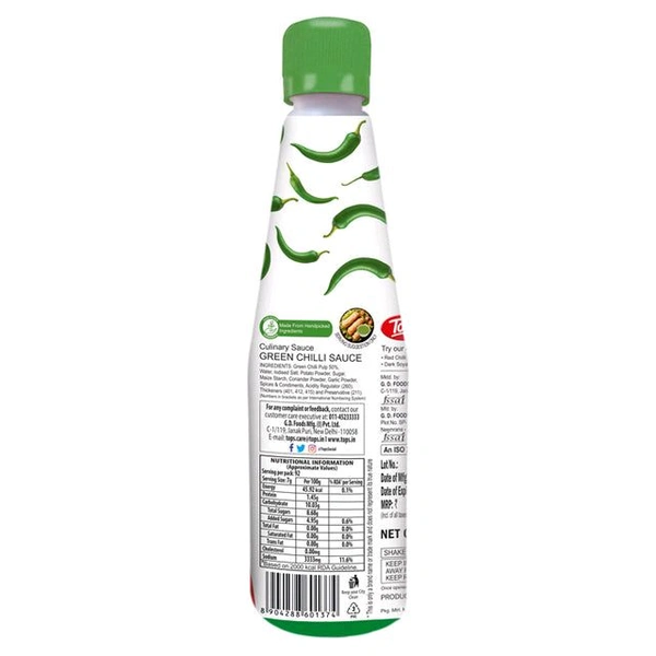 TOPS Green Chilli Sauce - 650g